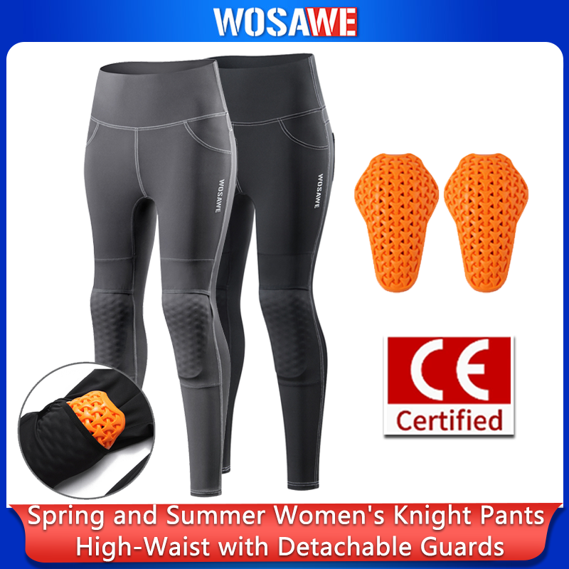 Motorcycle Gear Women Pants - WOSAWE Women Motorcycle Protective Suit CE