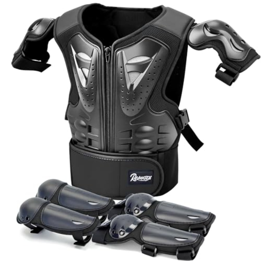 Motorcycle Gear Vest - Teenager Motorcycle Armor Vest Suit, Chest