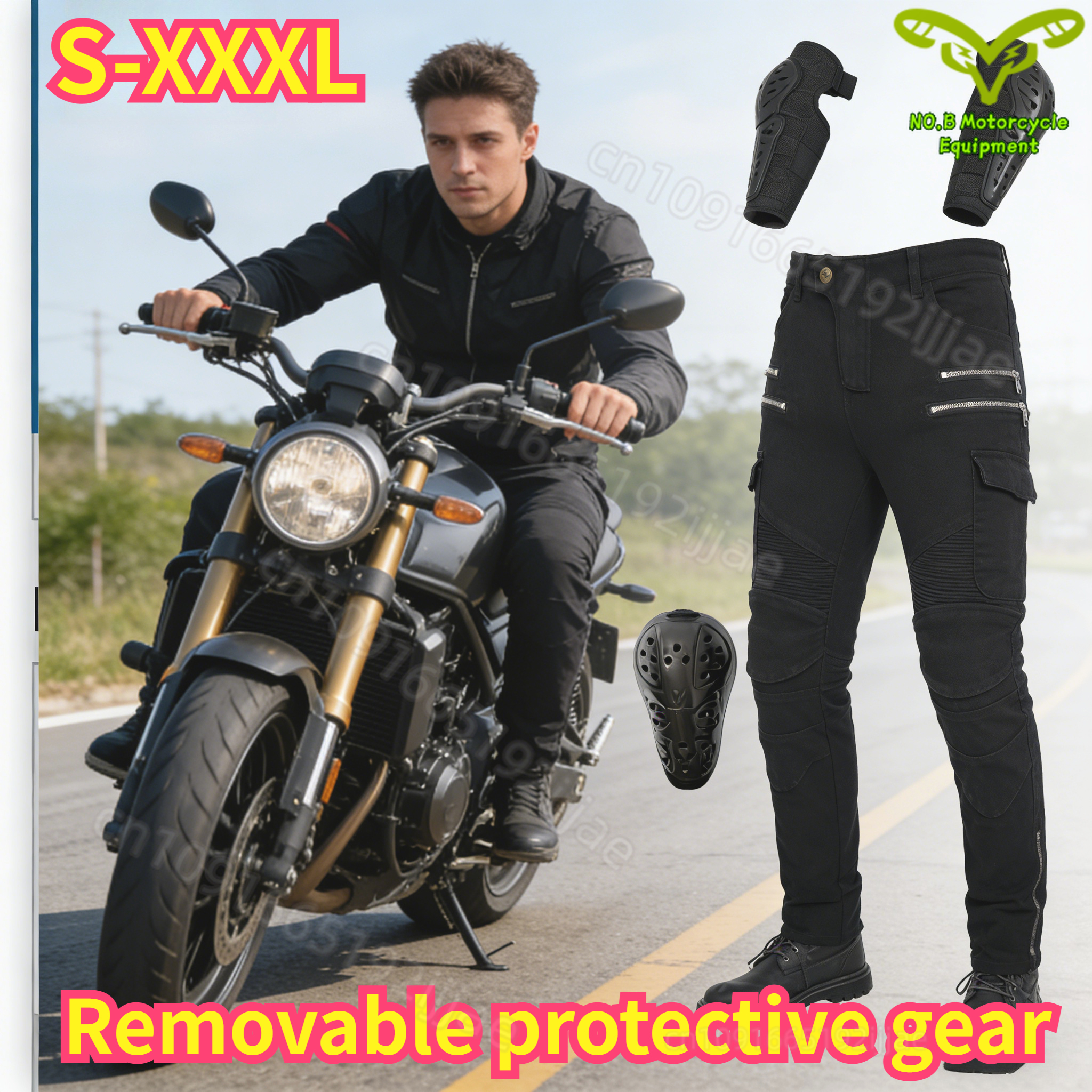 Motorcycle Gear Women Pants - New Double Zipper Metal Style Motocross
