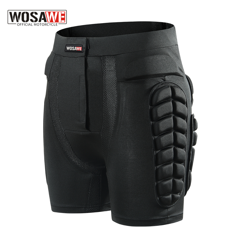 Motorcycle Gear Women Pants - WOSAWE Motocross Shorts Skating Hip Pad