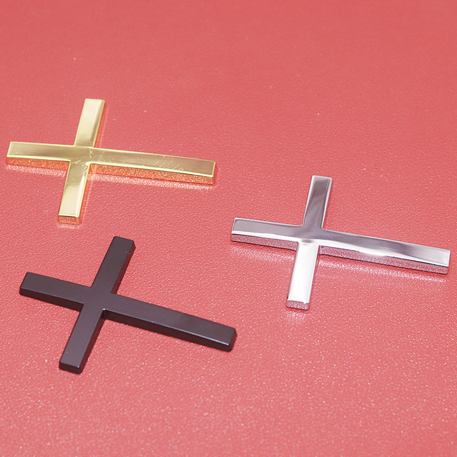 Black Silver Gold Cross Chrome - Motorcycle Gear Logo recensie en prijs