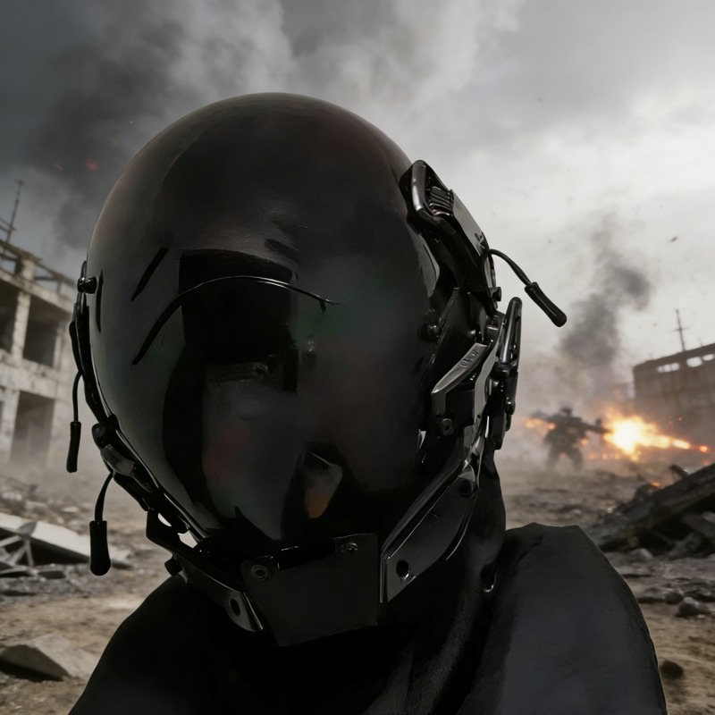 Mecha style cyberpunk helmet m - Helmet Full Face recensie en prijs