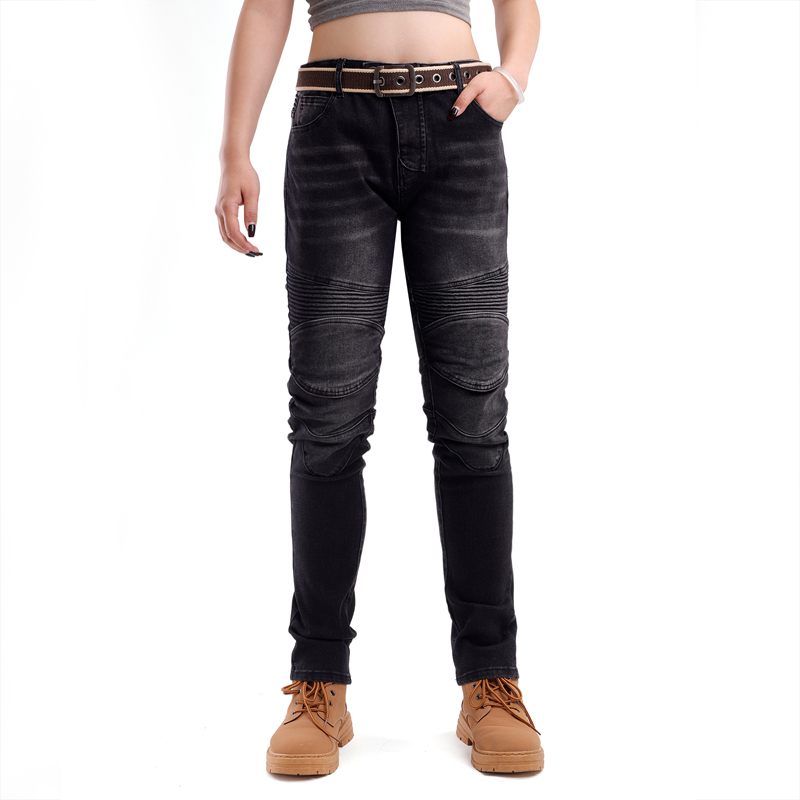 Womens Motorcycle Jeans Black  - Motorcycle Gear Women Pants recensie en prijs