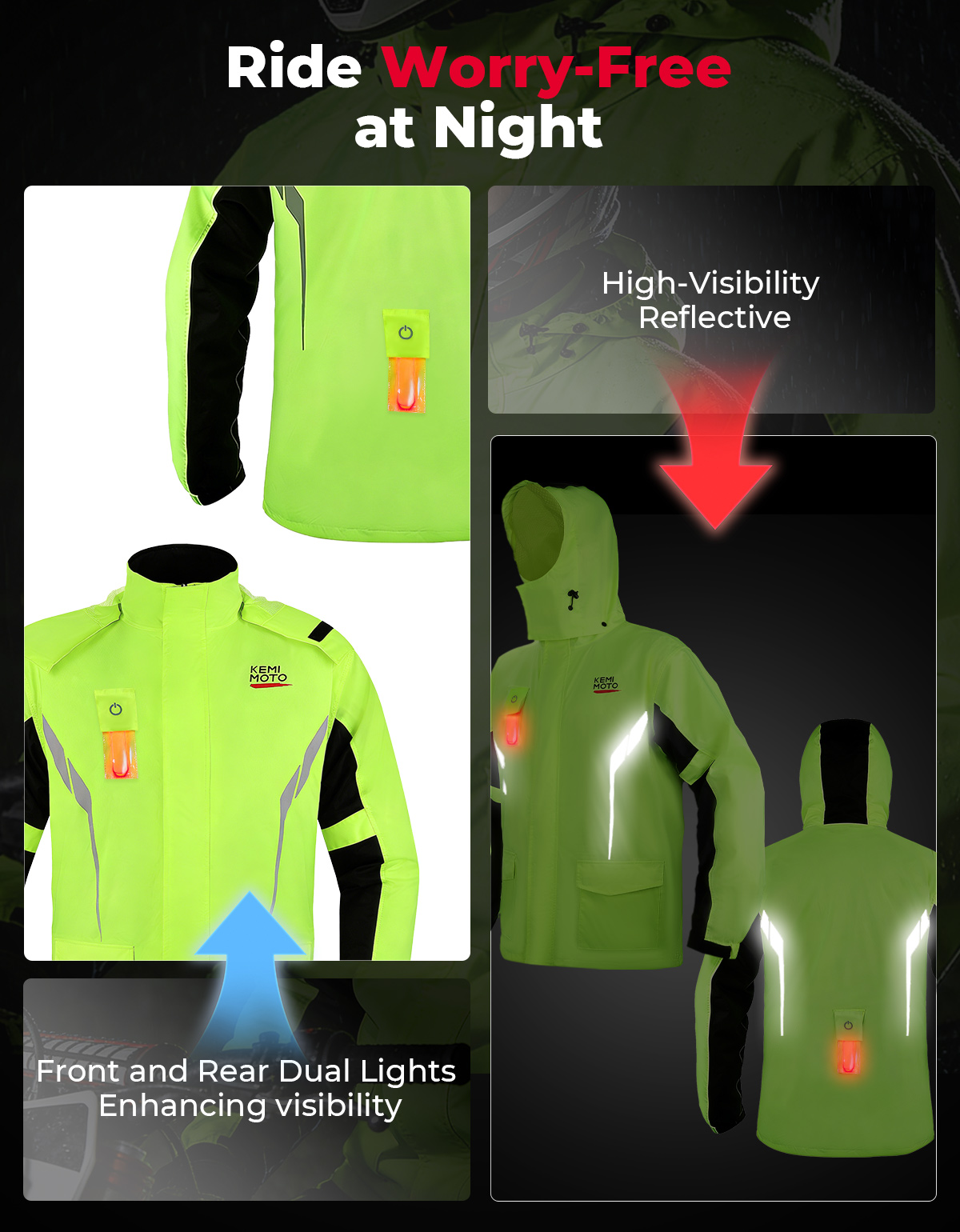 KEMIMOTO Unisex Waterproof Rai - Motorcycle Gear Cycle recensie en prijs