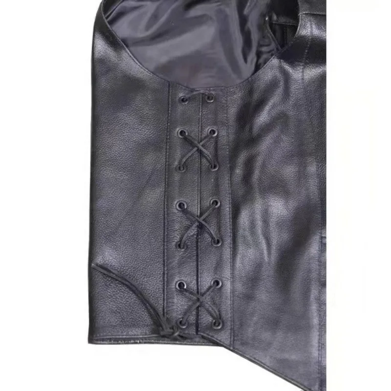 Men's Punk Style Denim Vest wi - Motorcycle Gear Vest recensie en prijs