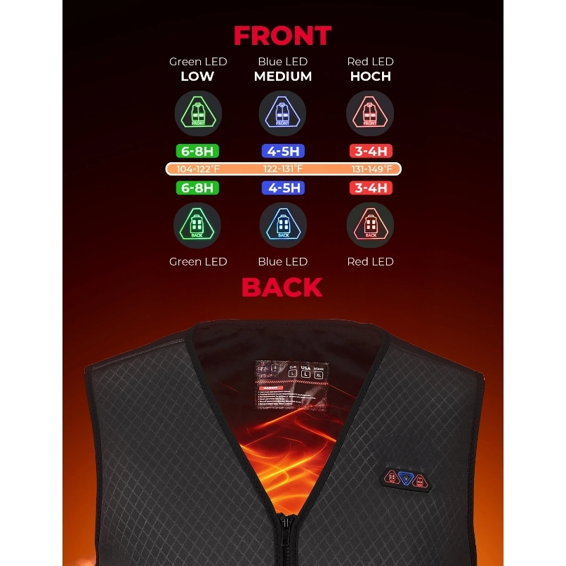Used for motor Winter Warm Hea - Motorcycle Gear Vest recensie en prijs