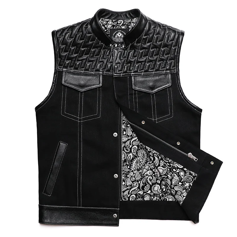 SOA Club Style Motorcycle Leat - Motorcycle Gear Vest recensie en prijs