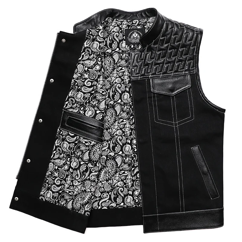 SOA Club Style Motorcycle Leat - Motorcycle Gear Vest recensie en prijs