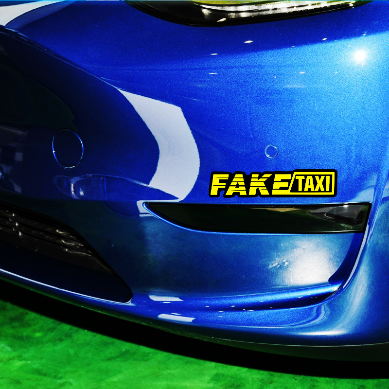 Yellow Fake Taxi Logo Pvc Wate - Motorcycle Gear Logo recensie en prijs