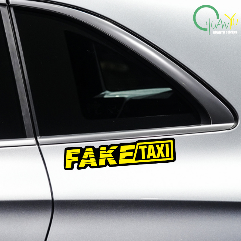 Yellow Fake Taxi Logo Pvc Wate - Motorcycle Gear Logo recensie en prijs