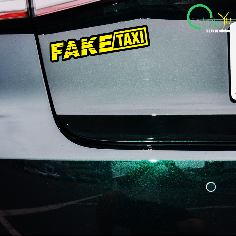 Yellow Fake Taxi Logo Pvc Wate - Motorcycle Gear Logo recensie en prijs