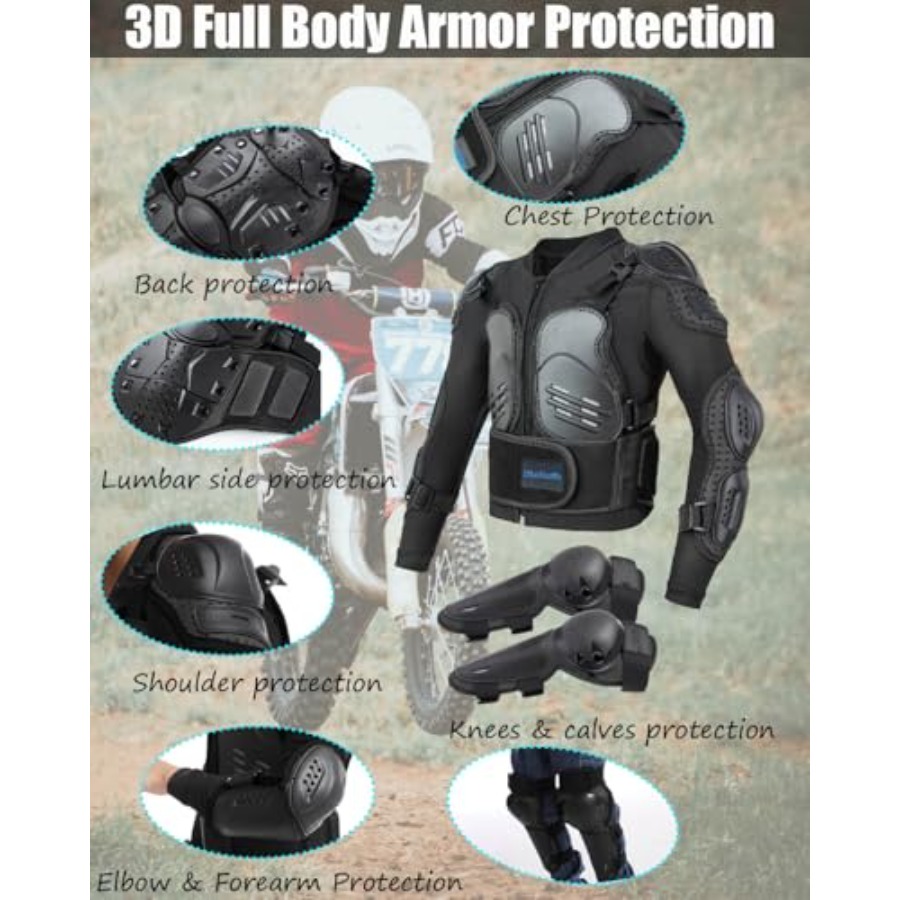Motorcycle Jacket Armor Suit-D - Motorcycle Gear Cycle recensie en prijs