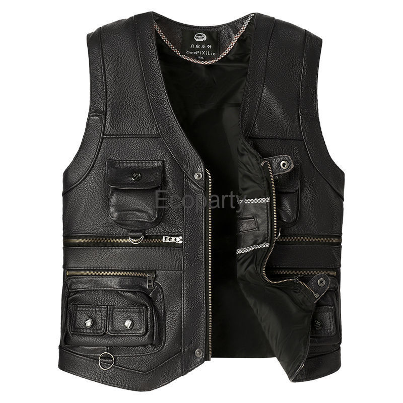 2024 Autumn Winter Leather Ves - Motorcycle Gear Vest recensie en prijs