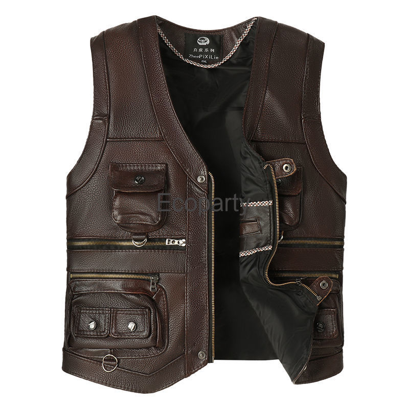 2024 Autumn Winter Leather Ves - Motorcycle Gear Vest recensie en prijs