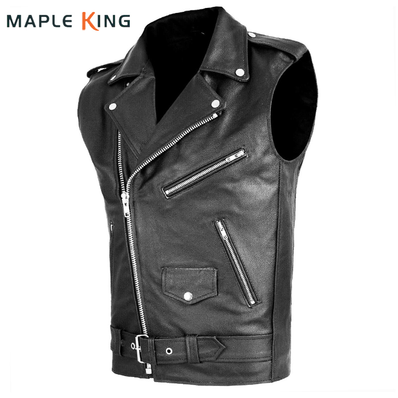 Mens Vest Steampunk Homme PU L - Motorcycle Gear Vest recensie en prijs