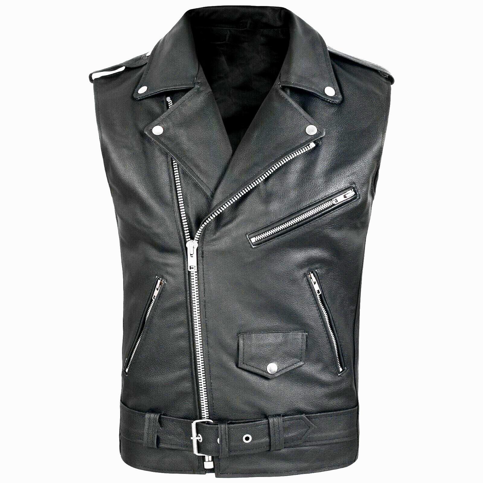 Mens Vest Steampunk Homme PU L - Motorcycle Gear Vest recensie en prijs