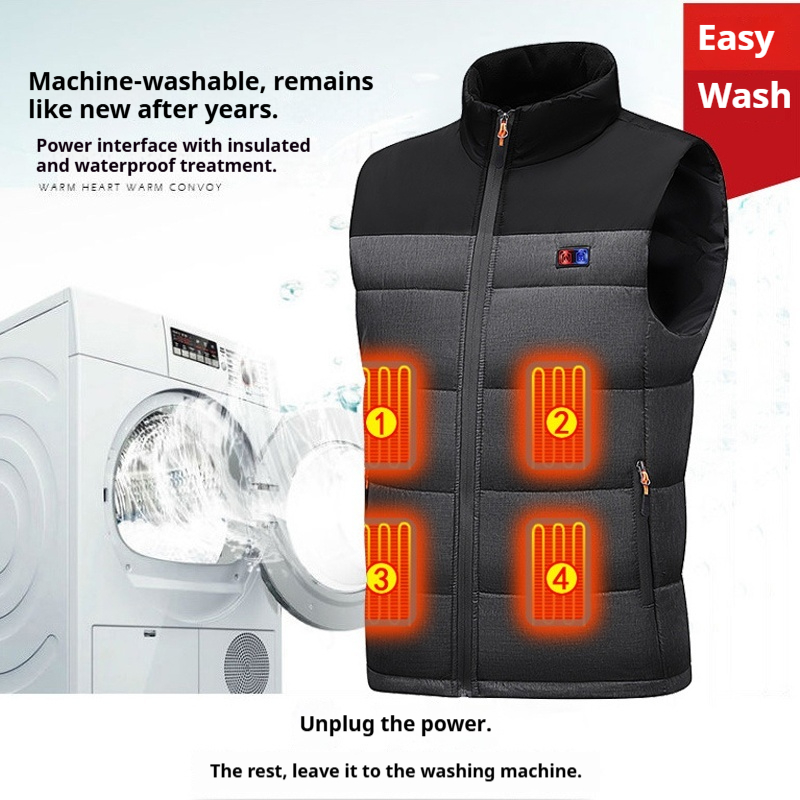 Heated Vest Unisex Charging He - Motorcycle Gear Vest recensie en prijs