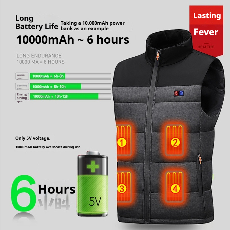Heated Vest Unisex Charging He - Motorcycle Gear Vest recensie en prijs