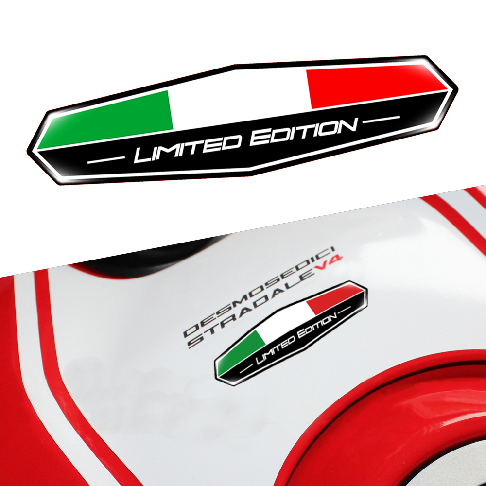 Italy Flag 3D Epoxy Sticker Mo - Motorcycle Gear Logo recensie en prijs