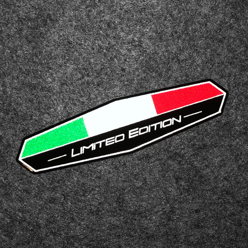Italy Flag 3D Epoxy Sticker Mo - Motorcycle Gear Logo recensie en prijs