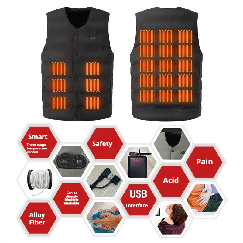 Winter New Style 21 Zone V-Nec - Motorcycle Gear Vest recensie en prijs