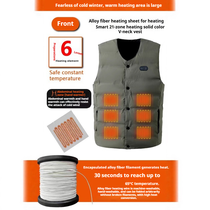 Winter New Style 21 Zone V-Nec - Motorcycle Gear Vest recensie en prijs